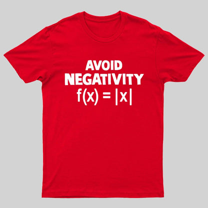 Avoid Negativity, Absolute Value, Geeky T-Shirt