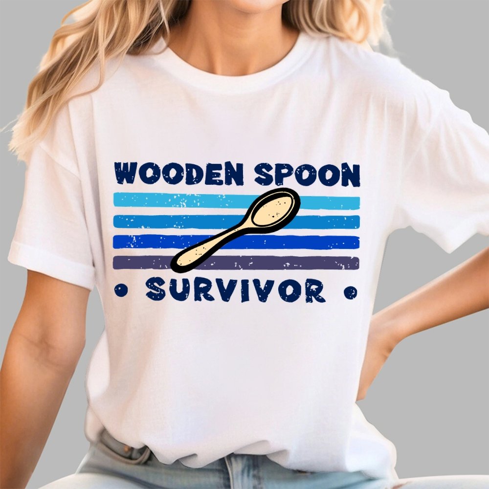 Personalized Wooden Spoon Survivor Unisex Geek T-Shirt