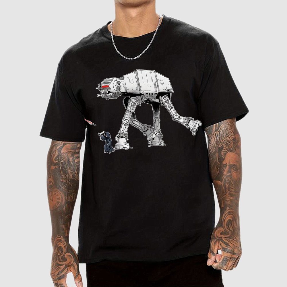 Walking the Galactic Robot Dog Funny Geek T-Shirt