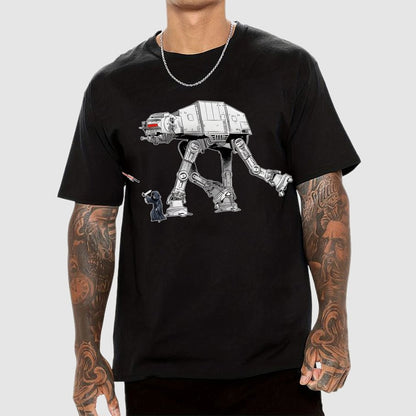 Walking the Galactic Robot Dog Funny Geek T-Shirt