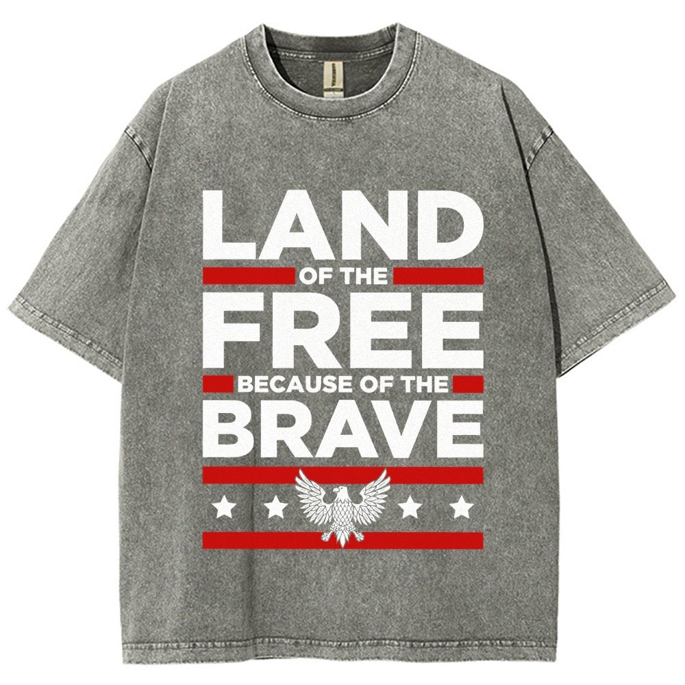 Because of the Brave Vintage Distressed T-shirt