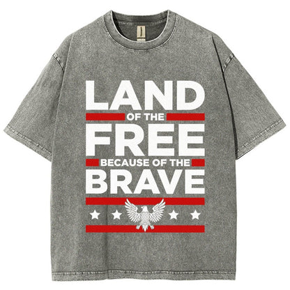 Because of the Brave Vintage Distressed T-shirt