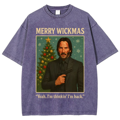 Merry Christmas Yeah, I'm Thinkin' I'm Back!  Vintage Distressed T-shirt