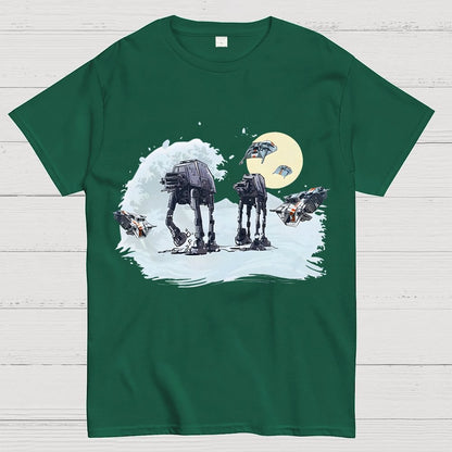 The Great Wave of Snow Unisex Geek T-Shirt