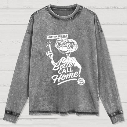 Better Call Home Washed Long Sleeve Tee