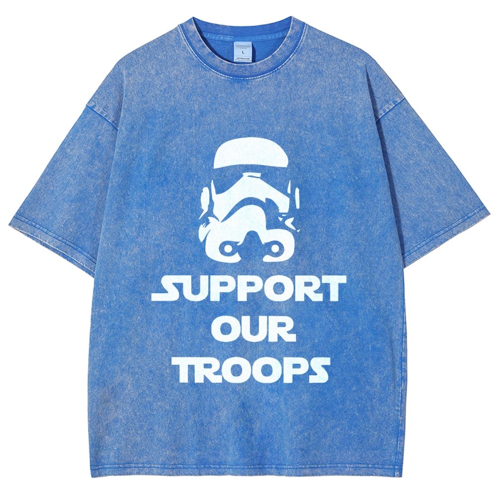 Support Our Troops Vintage Distressed T-shirt