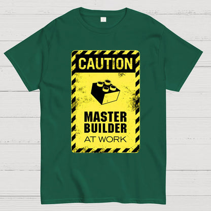 Caution Master Builder Geek T-Shirt