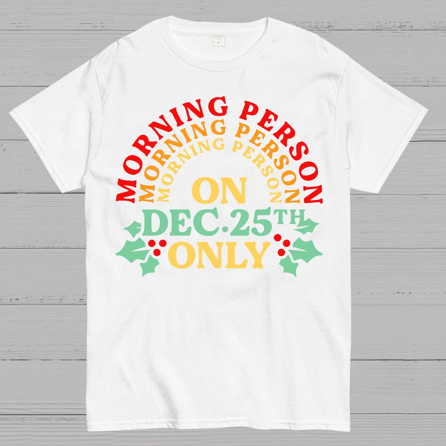Morning Person On Dec 25th Only Christmas Geek T-Shirt
