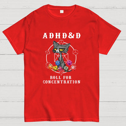 Adhd&Dnd Cat Geeky T-Shirt