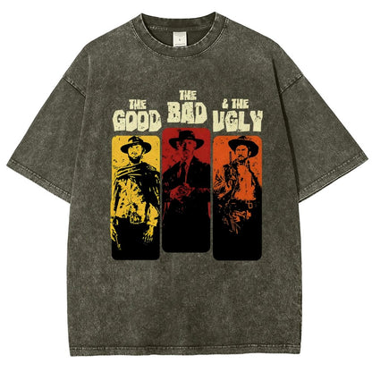 The Good The Bad The Ugly  Vintage Distressed T-shirt