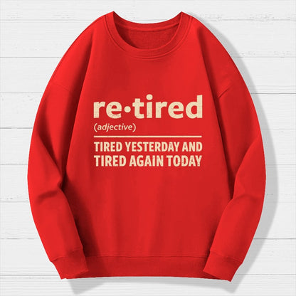 I Am Retired Geek Cotton Sweatshirt