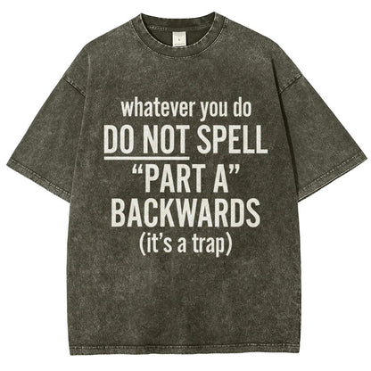Part A Backwards Vintage Distressed T-shirt