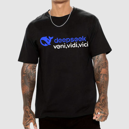 Deepseek R1 Graphic Geek T-Shirt