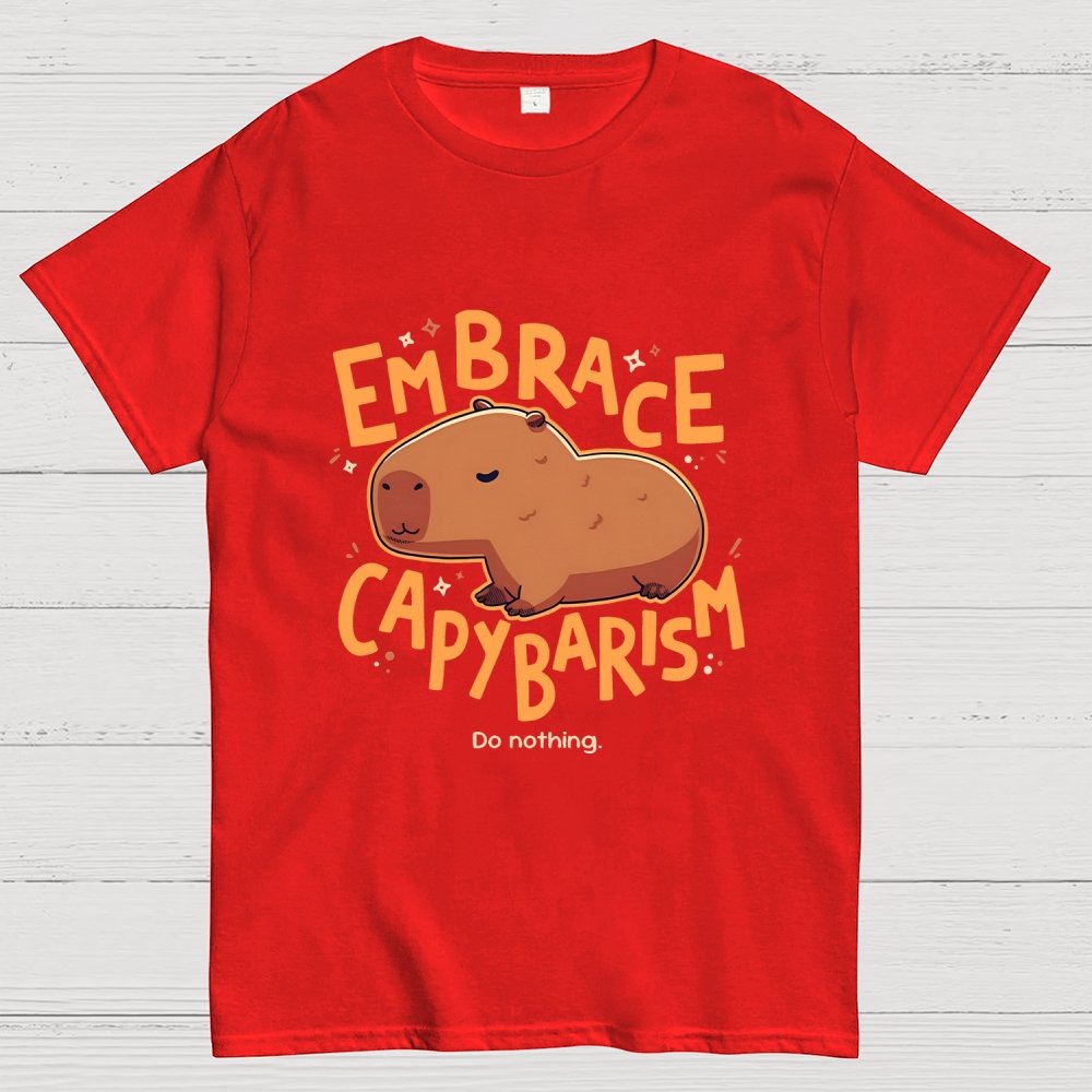 Capybarism Do nothing Geek T-Shirt