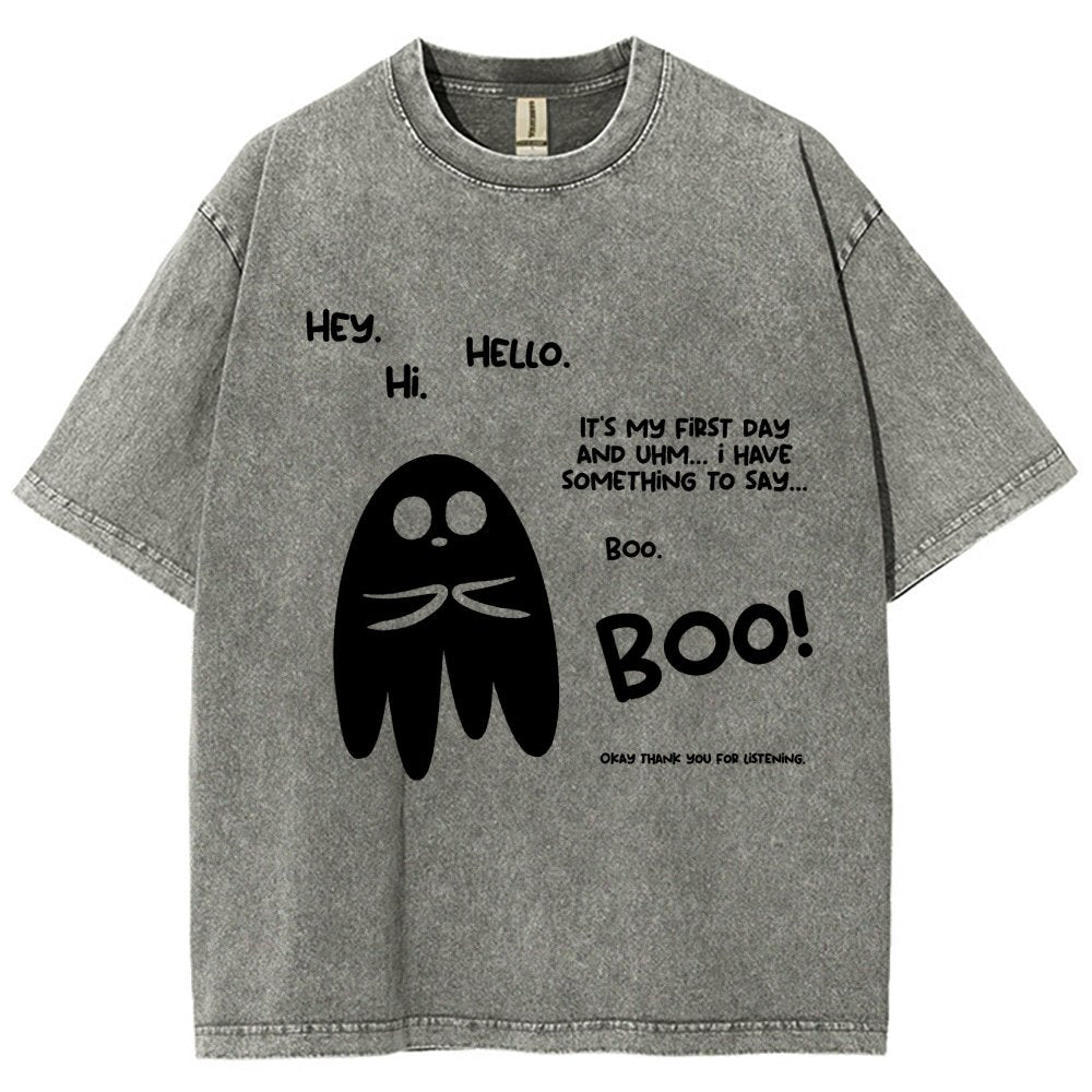 Anxious Ghost Vintage Distressed T-shirt
