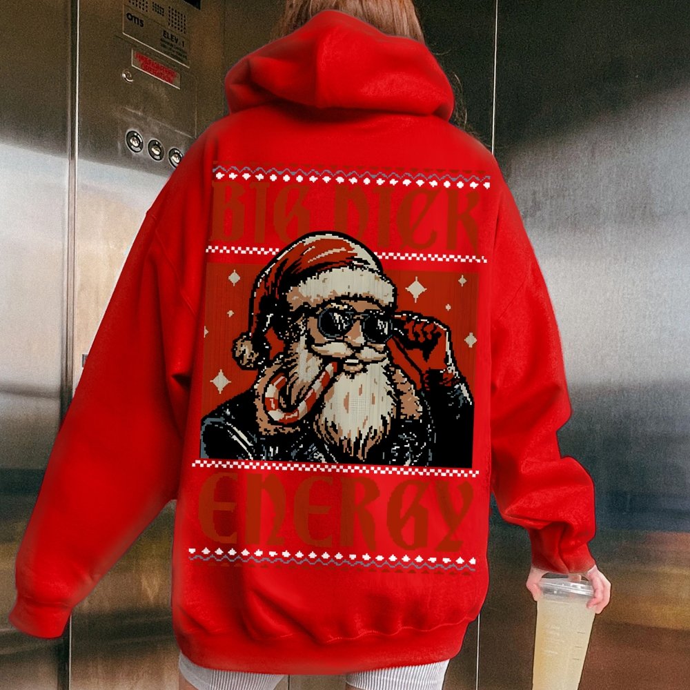 Big Nick Energy Printed Back Unisex Cotton Hoodie