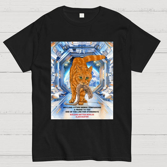 Mystery Creature Buster - Ginger Cat Building Better Worlds Geek T-Shirt