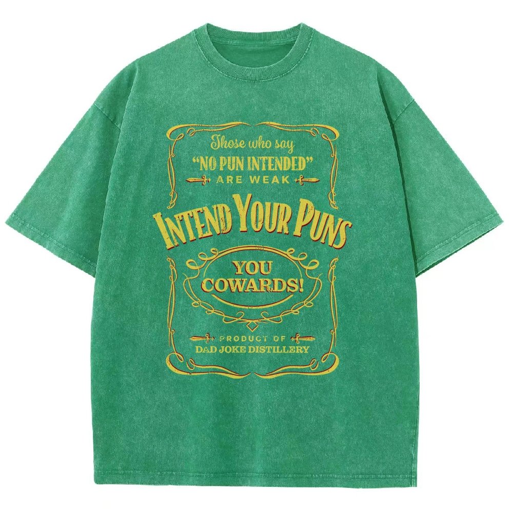Intend Your Puns! Remix Vintage Distressed T-shirt