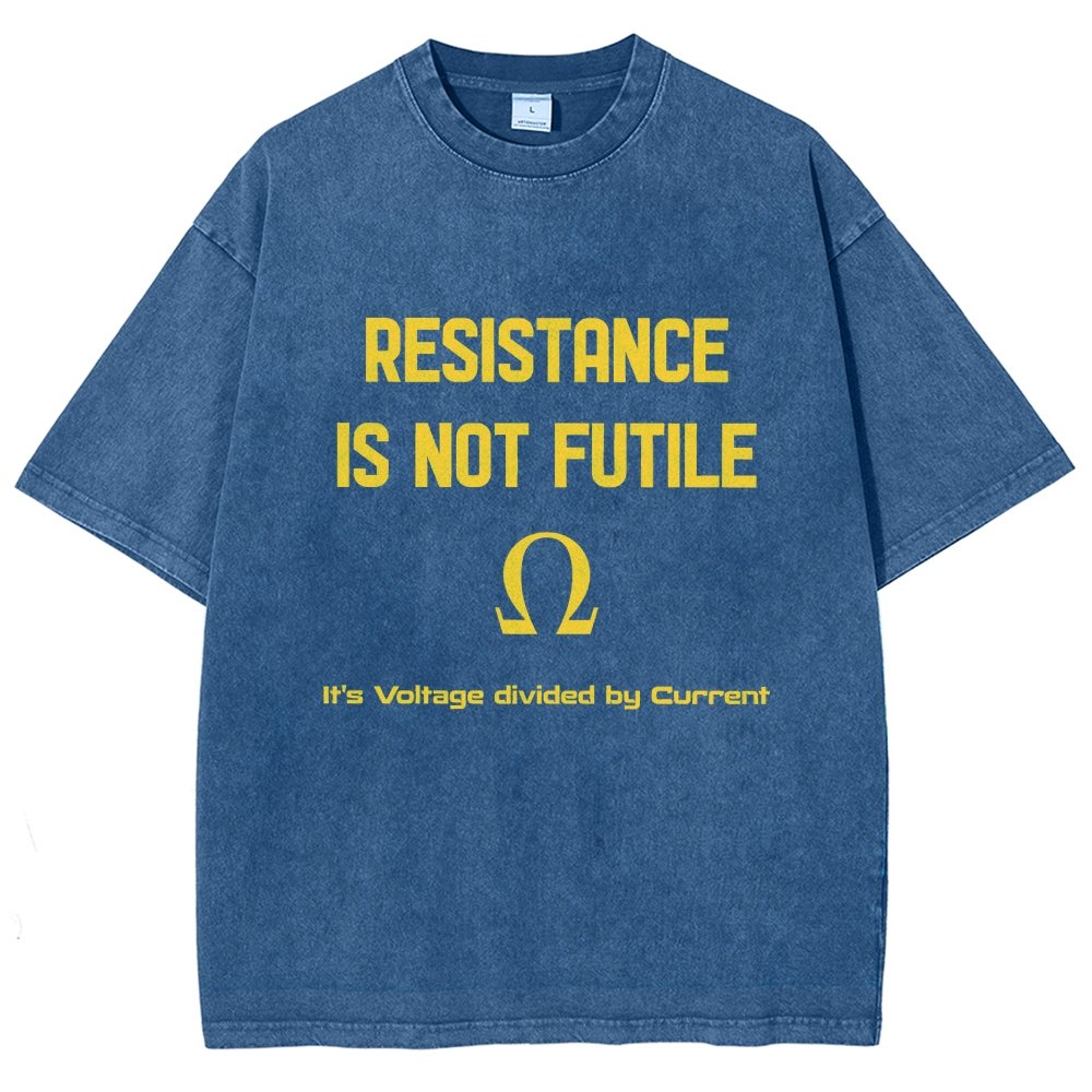 Resistance Is Futile Vintage Distressed T-shirt