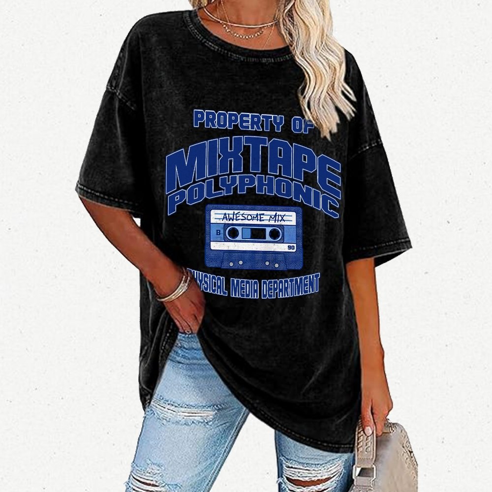Property of Mixtape Polyphonic Vintage Distressed T-shirt