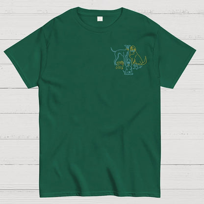 I Like Dogs More Than People Front And Back Printing Geek T-Shirt