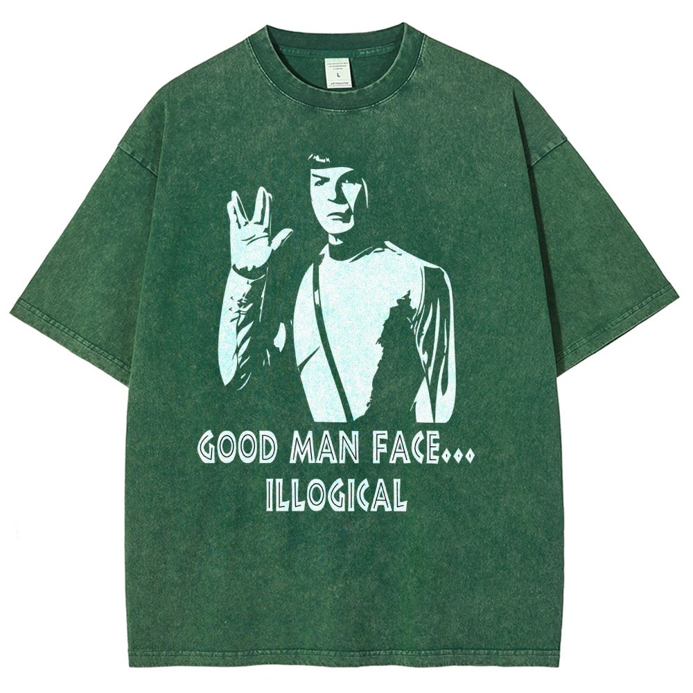 Good man face... illogicalVintage Distressed T-shirt