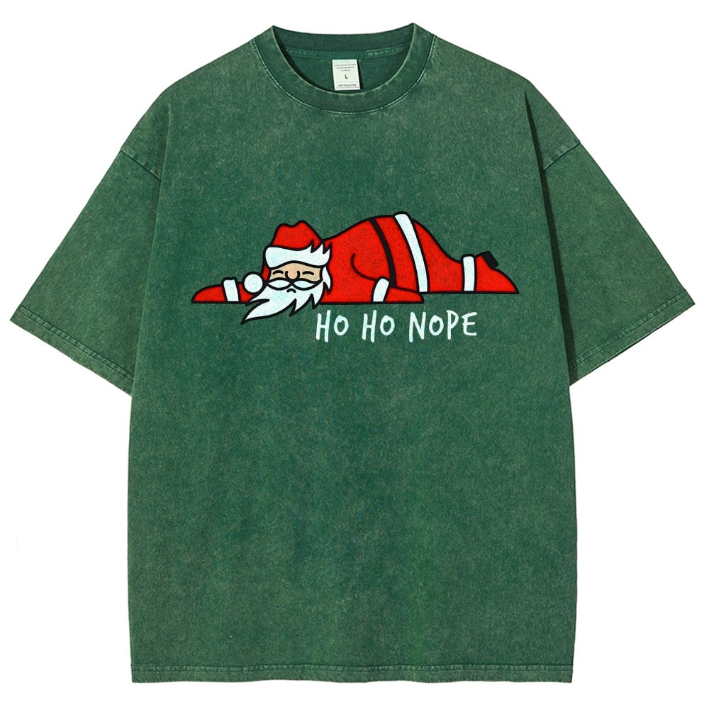 Ho Ho Nope Vintage Distressed T-shirt