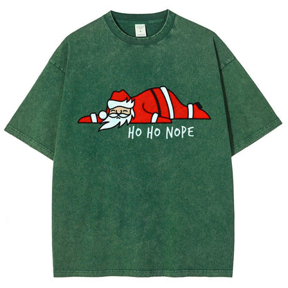 Ho Ho Nope Vintage Distressed T-shirt