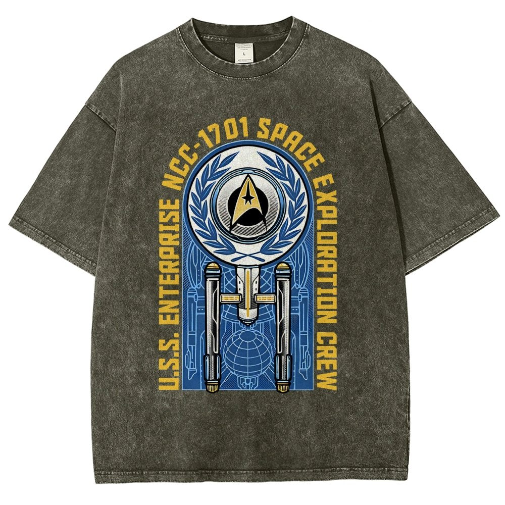 Space Exploration Vintage Distressed T-shirt