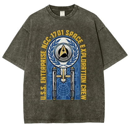 Space Exploration Vintage Distressed T-shirt