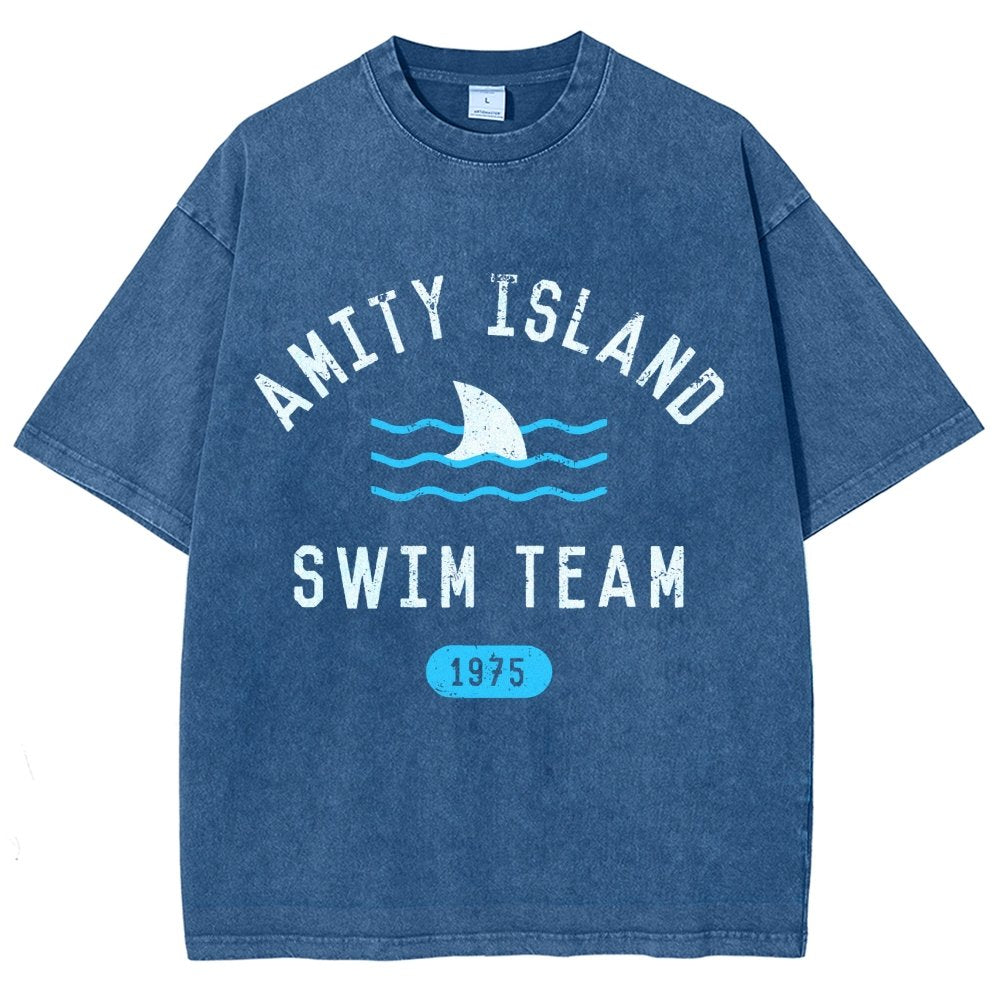 Sunny Bay Swim Team Vintage Distressed T-shirt