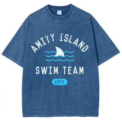 Sunny Bay Swim Team Vintage Distressed T-shirt