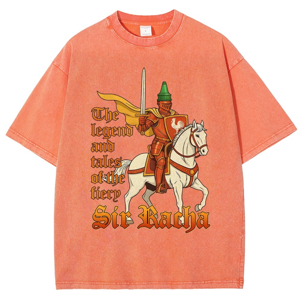Sir Racha Art Print Vintage Distressed T-shirt