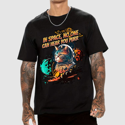 In Space No One Can Hear You Purr Geek T-Shirt