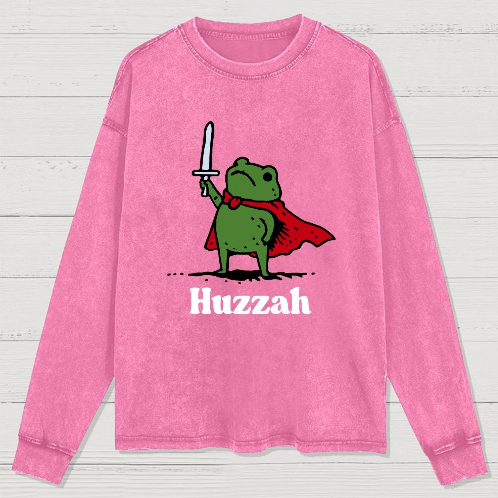 HUZZAH Washed Long Sleeve Tee