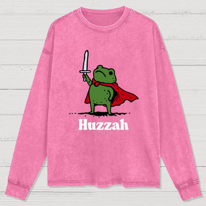 HUZZAH Washed Long Sleeve Tee