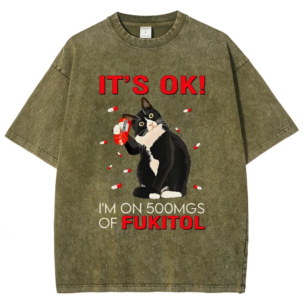 It's Ok Vintage Distressed T-shirt