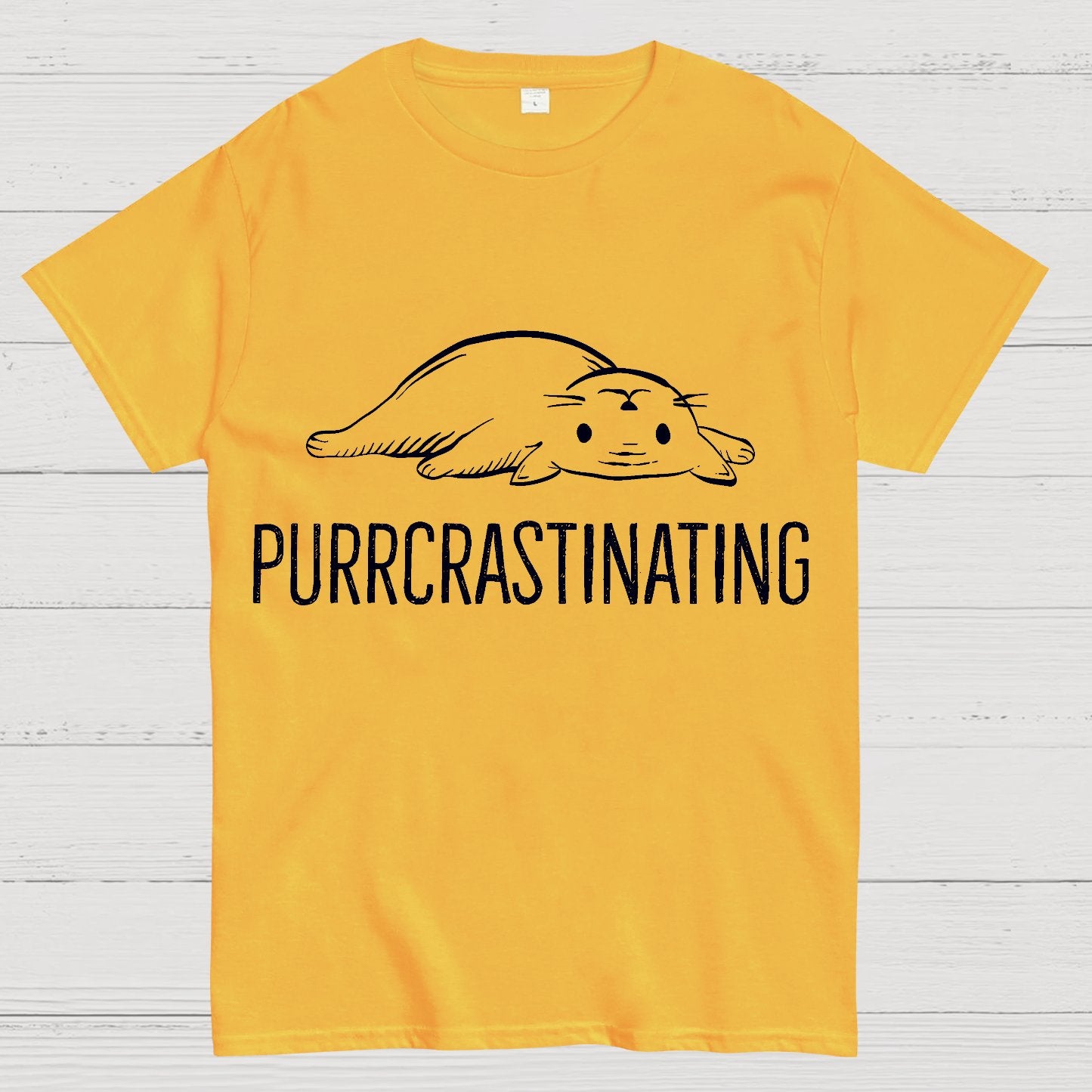 Purrcrastinating Geek T-Shirt