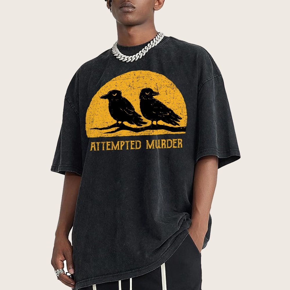 Attempted Murder Vintage Distressed T-shirt