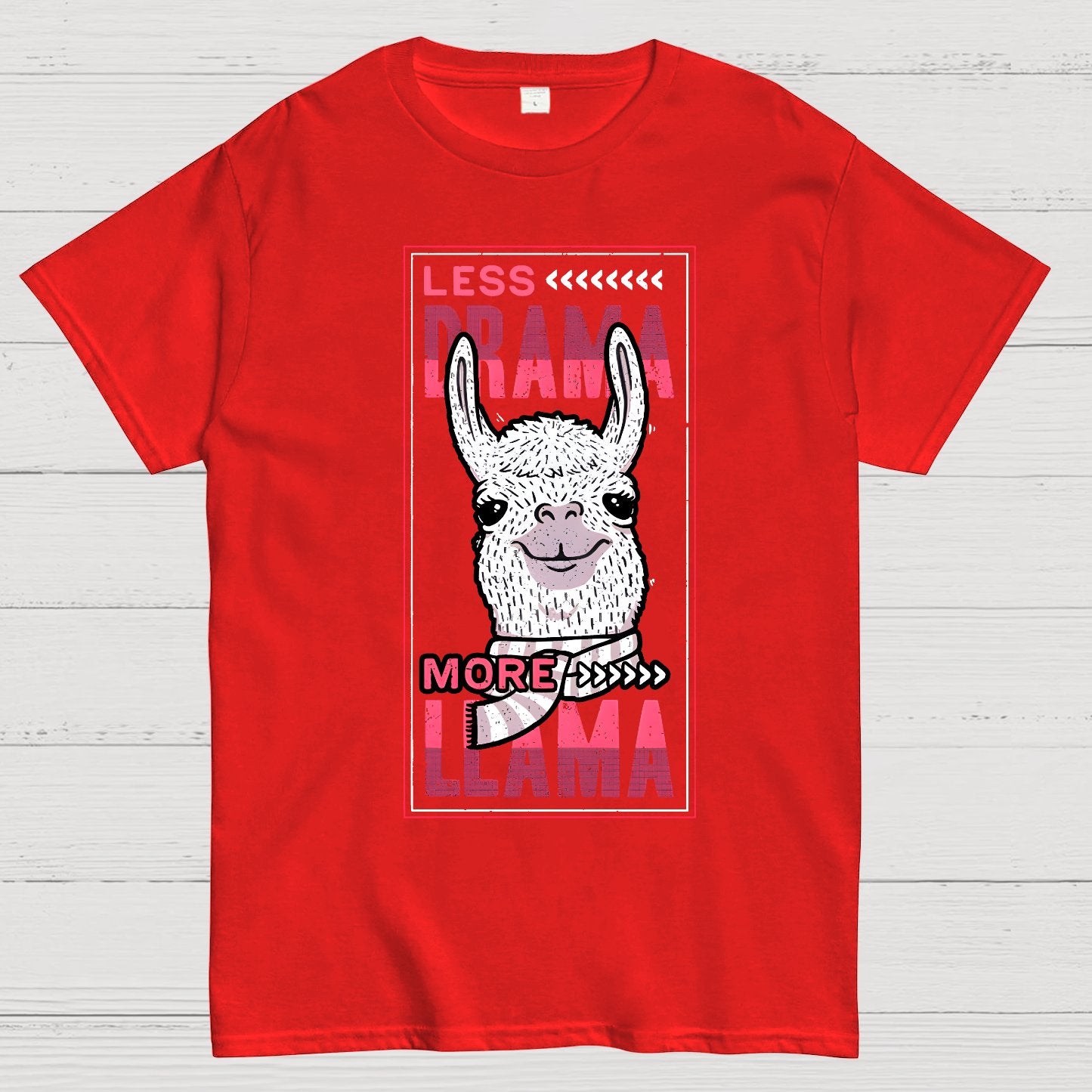 Less Drama More Llama Geek T-Shirt
