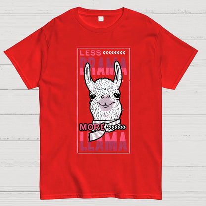 Less Drama More Llama Geek T-Shirt