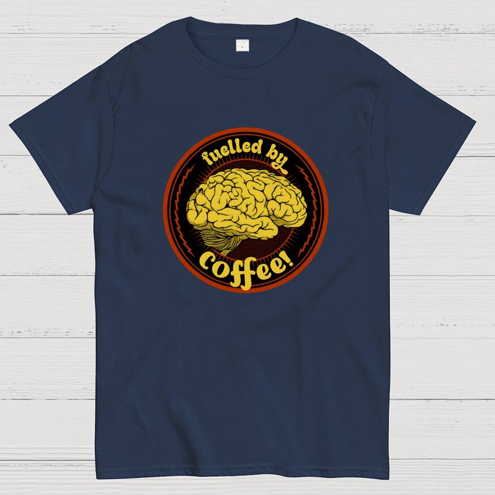 Fulled By Coffee Brain Geek T-Shirt