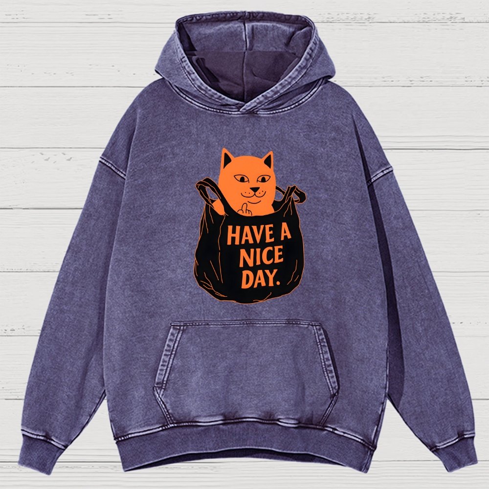 Have A Nice Day Vintage Distressed Hoodie
