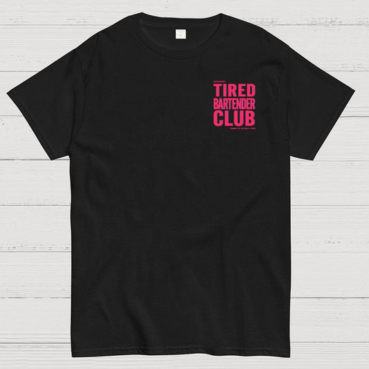 Tired Server Club Front And Back Printing Geek T-Shirt
