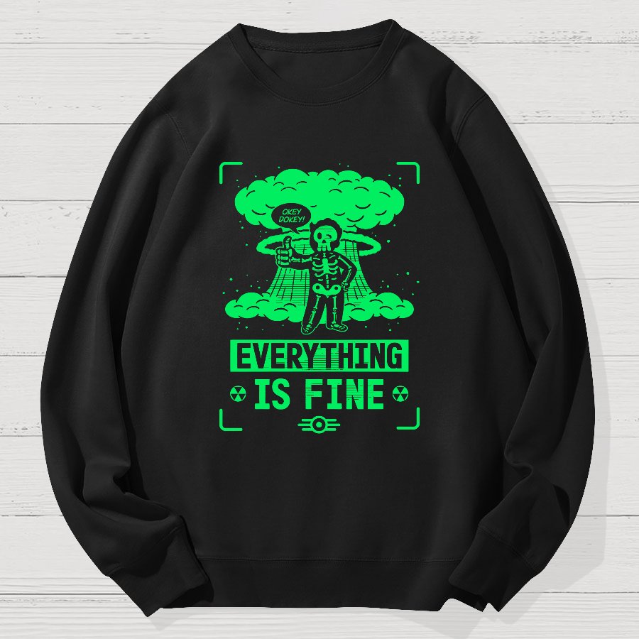 Nuclear Boy Geek Cotton Sweatshirt