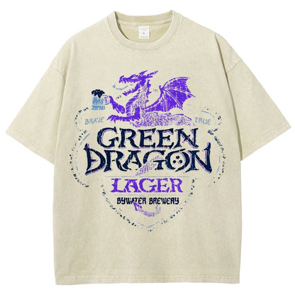 Green Dragon LageVintage Distressed T-shirt