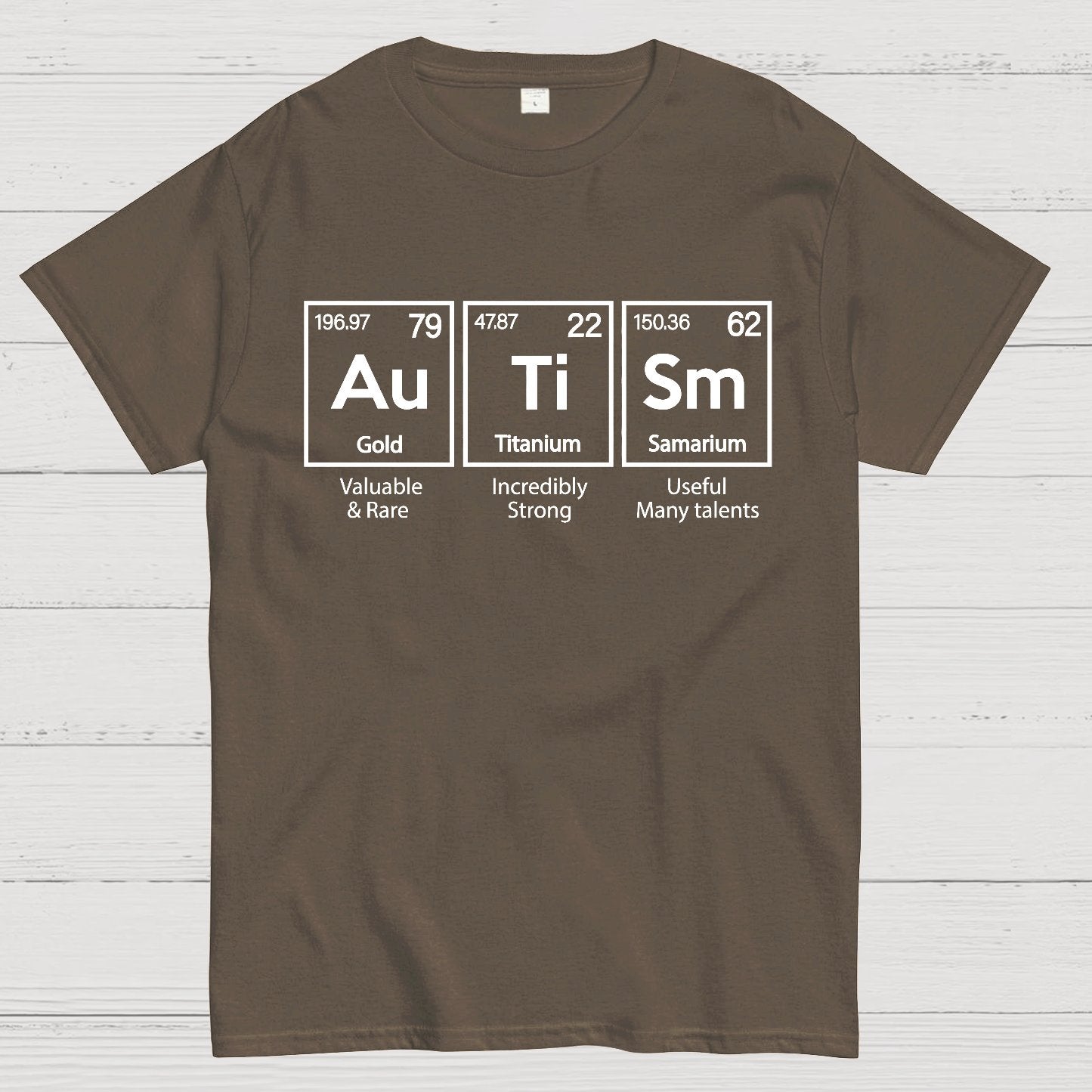 Autism Awareness Elements Periodic Geek T-Shirt