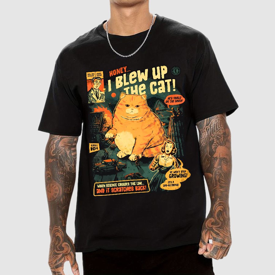 Honey I Blew Up The Cat Geek T-Shirt