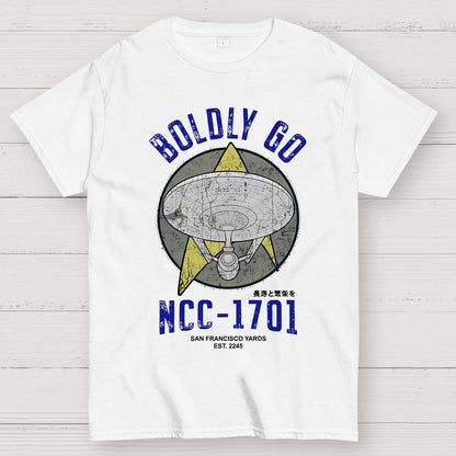 Boldly Go Vintage Adventurers Geek T-Shirt