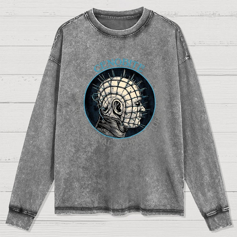 Extra Dimensional Acupuncture Washed Long Sleeve Tee